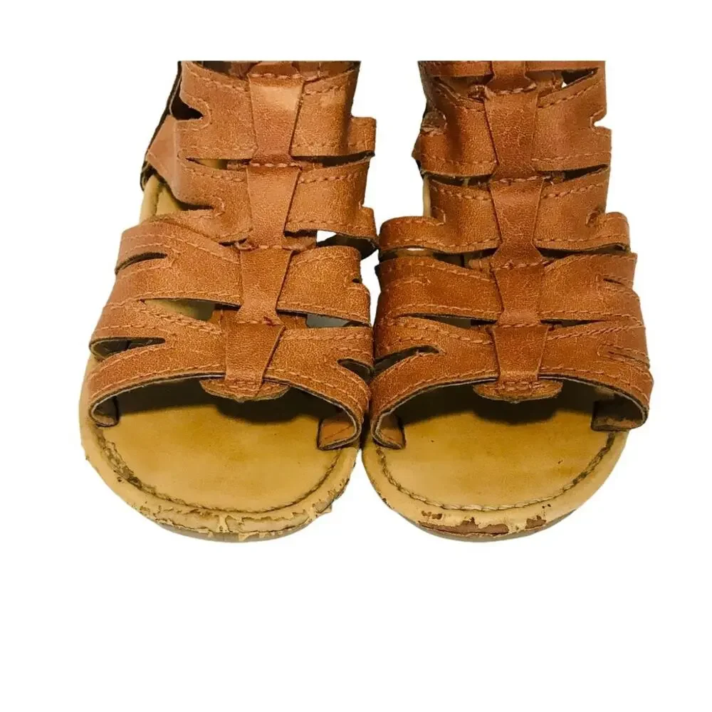 Carter's Little Girls Tracey Gladiator Ankle Wrap Sandal Size 8